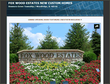 Tablet Screenshot of foxwoodestatehomes.com